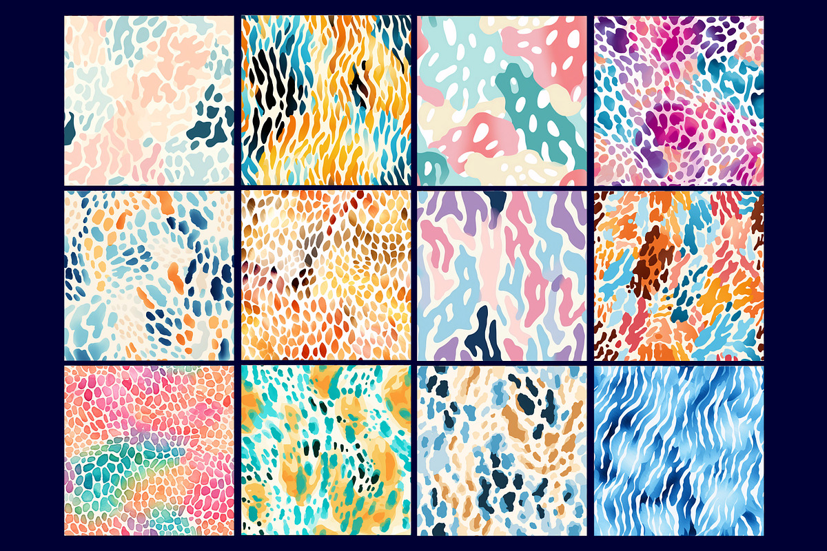 Pastel Animal Print Seamless Pattern, a Pattern Graphic by Forhadx5 (Photo 5 of 7)