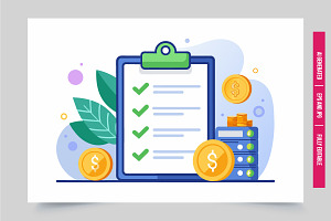 Checklist coins financial mgmt, an Illustration by Tanuart