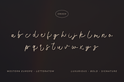 Western Europe | Bold Signature, a Script Font by Letteratom (Thumbnail 14 of 14)