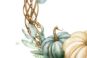 Watercolour autumn wreath PNG, a Decorative Illustration by Mary (Thumbnail 4 of 5)