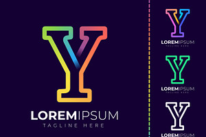 Initial letter y logo design