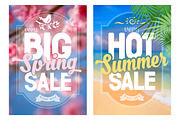 Seasonal Sale Vector Posters, a Work Illustration by Vector beauty (Thumbnail 3 of 3)