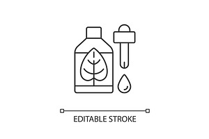 Natural skincare linear icon, an Outline Icon by IMG Visuals