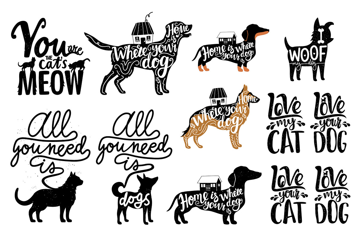 Cat and Dog lover set, an Animal Illustration by JULYMILKS (Photo 2 of 3)