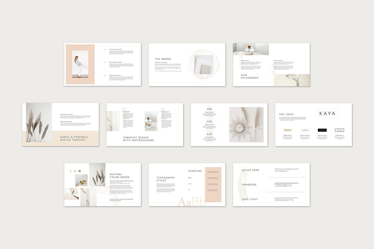 KAYA Keynote Brand Guidelines, a Presentation Template by AgataCreate (Photo 5 of 12)