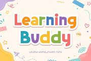 Learning Buddy - Handwritten Font, a Handwritten Font by AnningArts (Thumbnail 1 of 6)