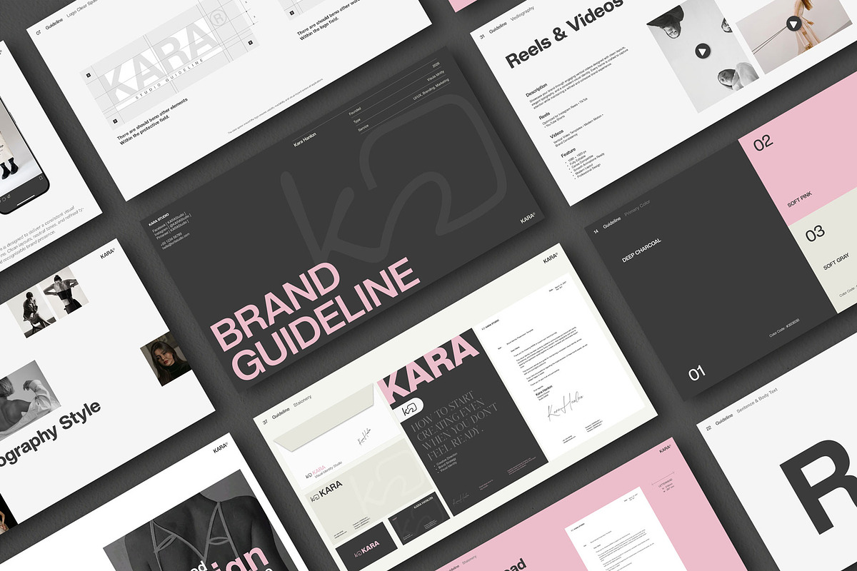 Kara Brand Guidelines | CANVA, a Presentation Template by Graphpexel (Photo 7 of 8)