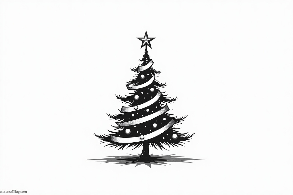 Merry Christmas Tree Clipart Collect, an Illustration by jahid234 (Photo 17 of 21)