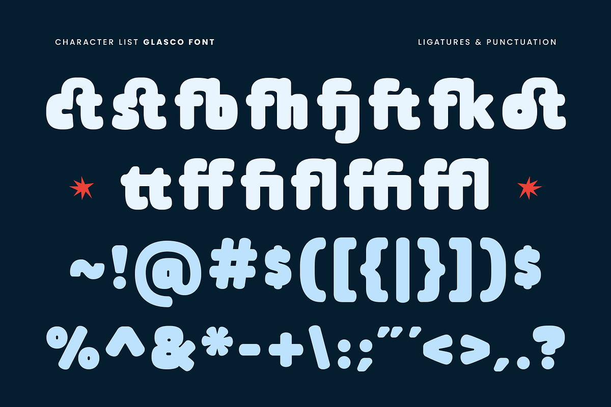 Glasco - Bold Rounded Playful Font, a Sans Serif Font by Typia Nesia (Photo 4 of 14)