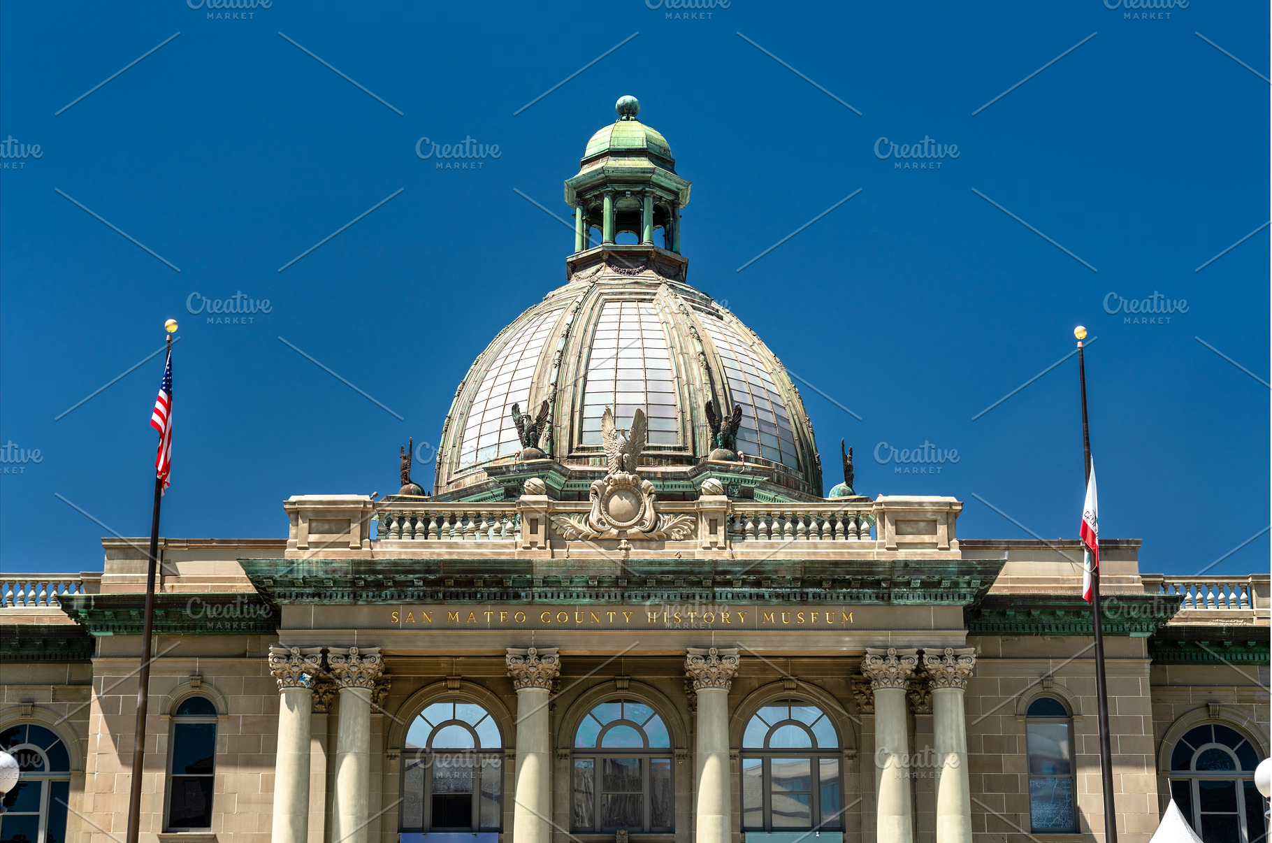 San Mateo County History Museum dome, an Architecture Photo by Leonid Andronov