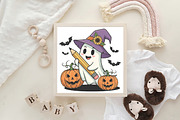Retro Teacher Ghost PNG Halloween, an Illustration by CraftArtStudio (Thumbnail 2 of 4)