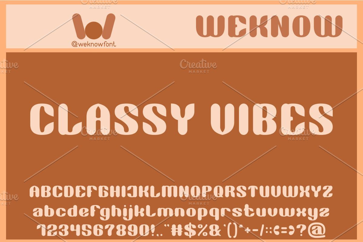 Classy Vibes font, a Font by weknow (Photo 1 of 8)