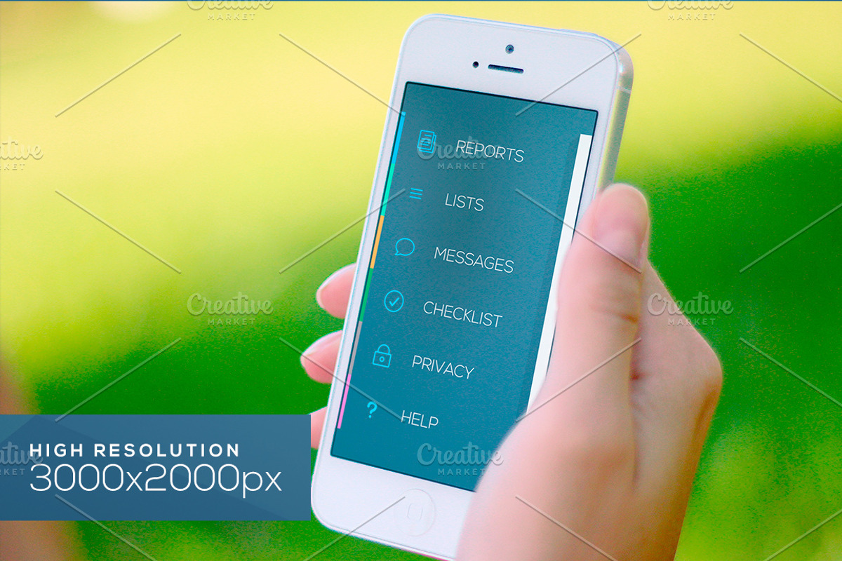 Photorealistic iPhone Mockup, an iPhone Mockup by Yoopy Images (Photo 4 of 5)