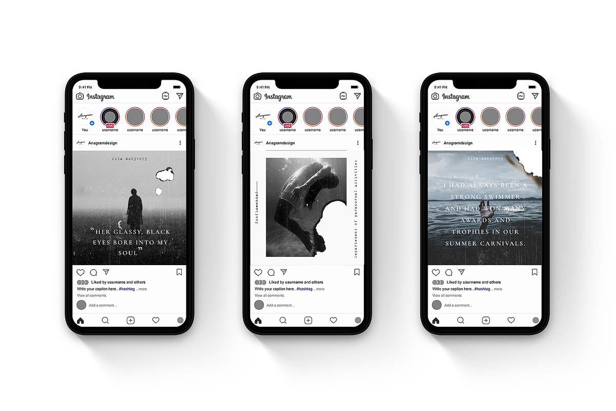 Instagram Horror Stories & Posts, a Social Media Template by AnagramDesign (Photo 4 of 7)