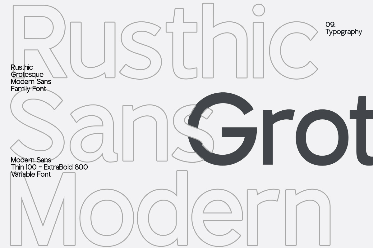 TT Rustic Grotesque Sans, a Sans Serif Font by truetype (Photo 9 of 15)