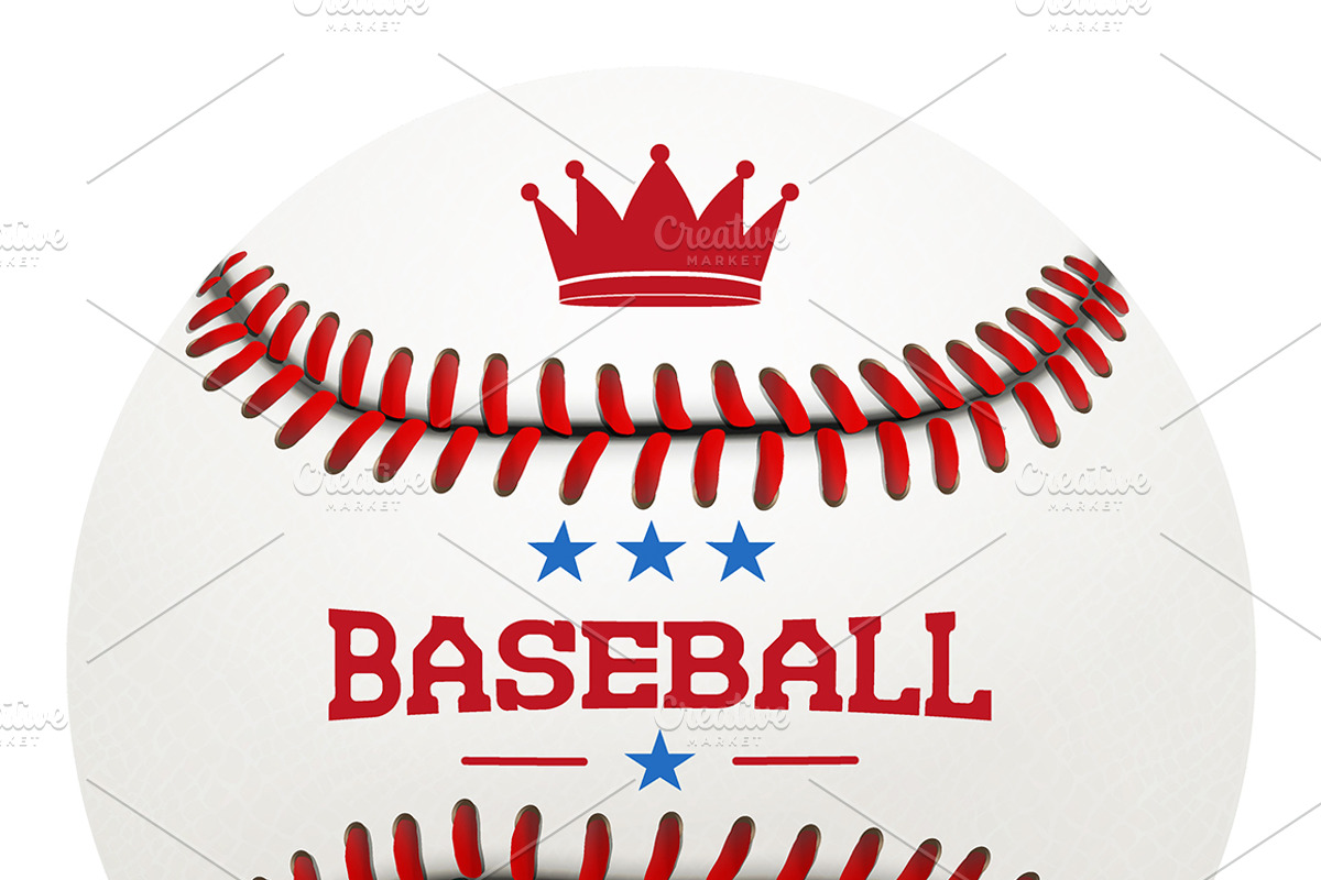 Set of Baseball Ball. Vector+JPEG preview 3