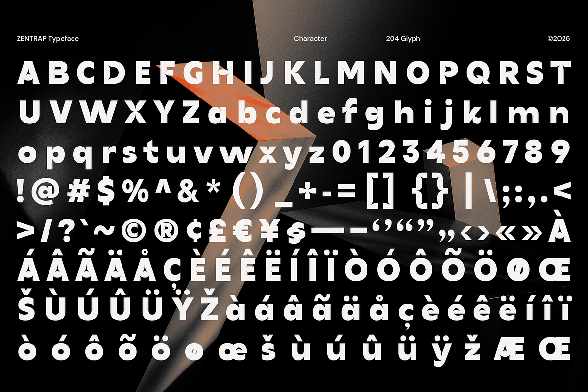 Zentrap - Modern Inktrap Sans Serif, a Sans Serif Font by Indotype Foundry (Photo 8 of 10)