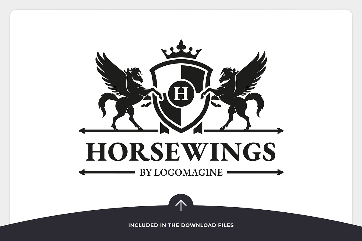 Pegasus Crest Logo Template, a Branding & Logo Template by LOGOMAGINE (Photo 13 of 13)