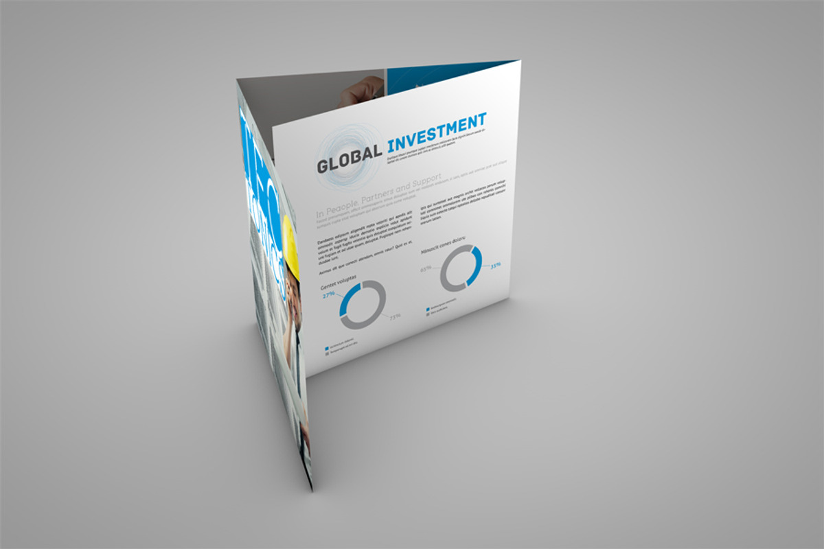 Square Trifold Mockup, a Print Template by RgraphicsDesign (Photo 4 of 5)