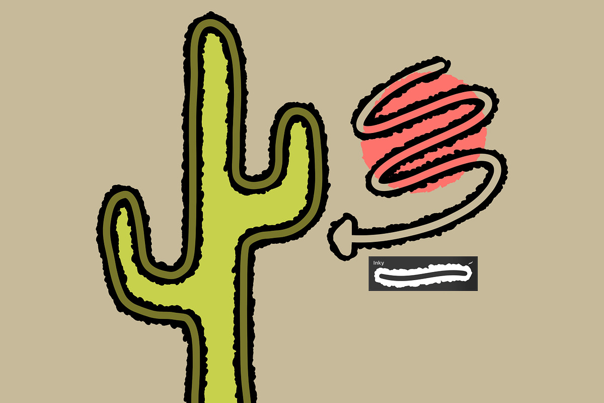 Procreate Messy Outlines Brush Set, a Brushes & More by Heather Green Designs (Photo 6 of 9)