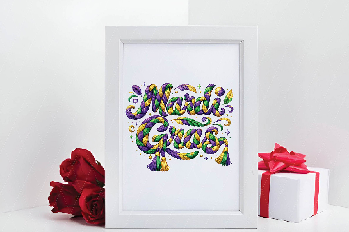 Faux Yarn Mardi Gras Png Louisiana P, an Illustration by DreamPrint404 (Photo 4 of 6)