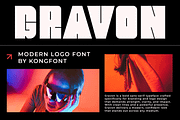 Gravon – Modern Logo Typeface, a Sans Serif Font by overlaytemplates (Thumbnail 1 of 5)