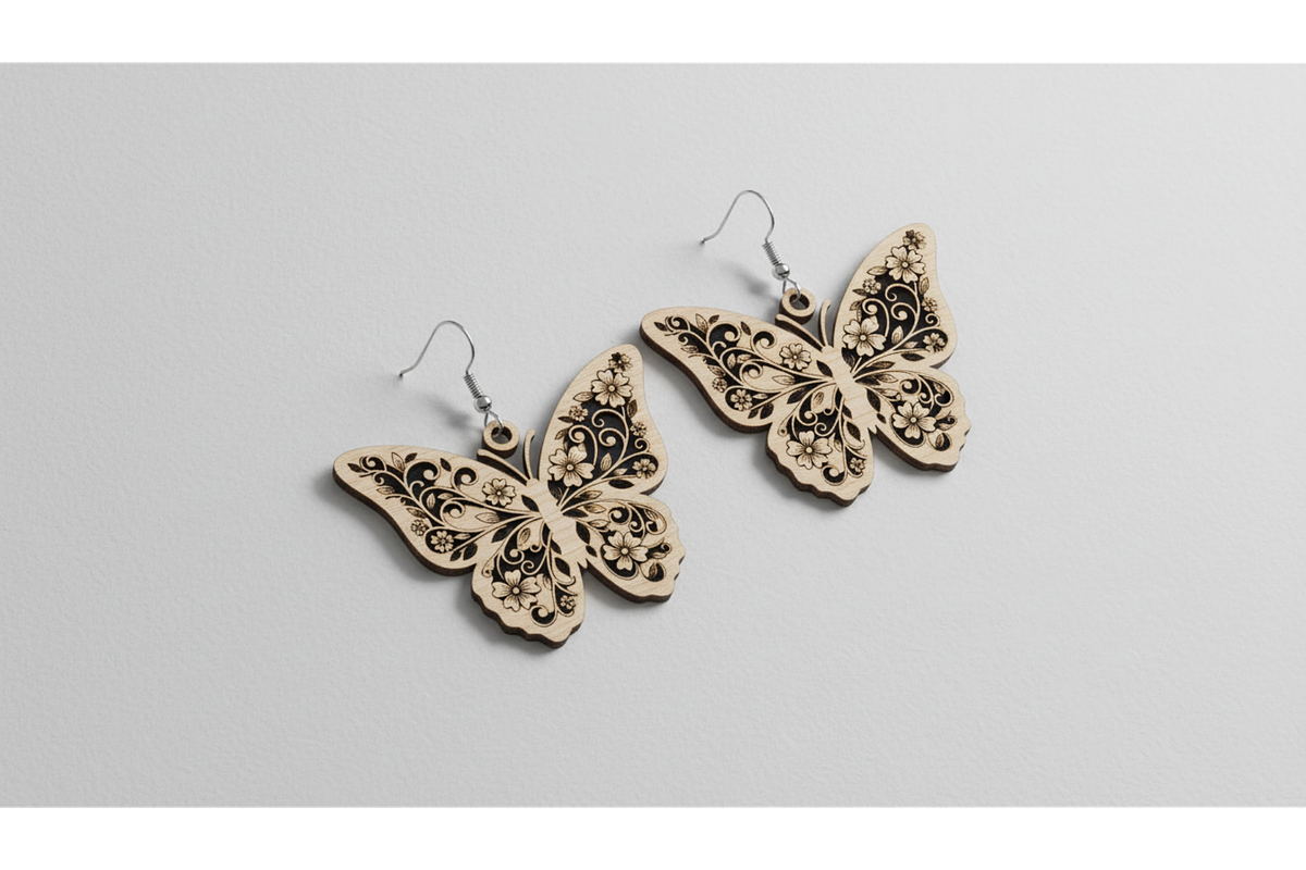 Elegant Floral Earring Set, a Graphic by musafir_fashion (Photo 6 of 11)