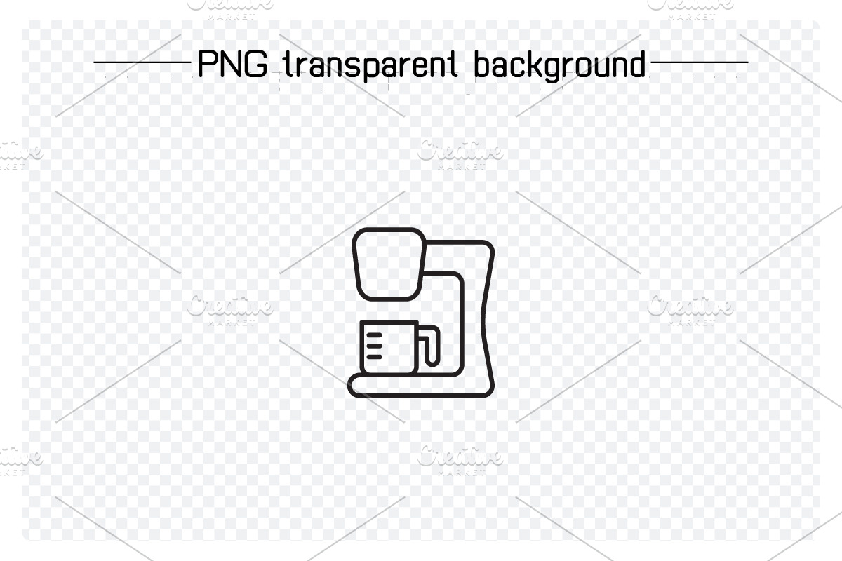 Expresso Machine Icons Set, an Outline Icon by Designfour (Photo 3 of 7)