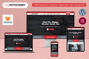 Shooting & Weapon Training Elementor, a WordPress Template by HasnainDEV