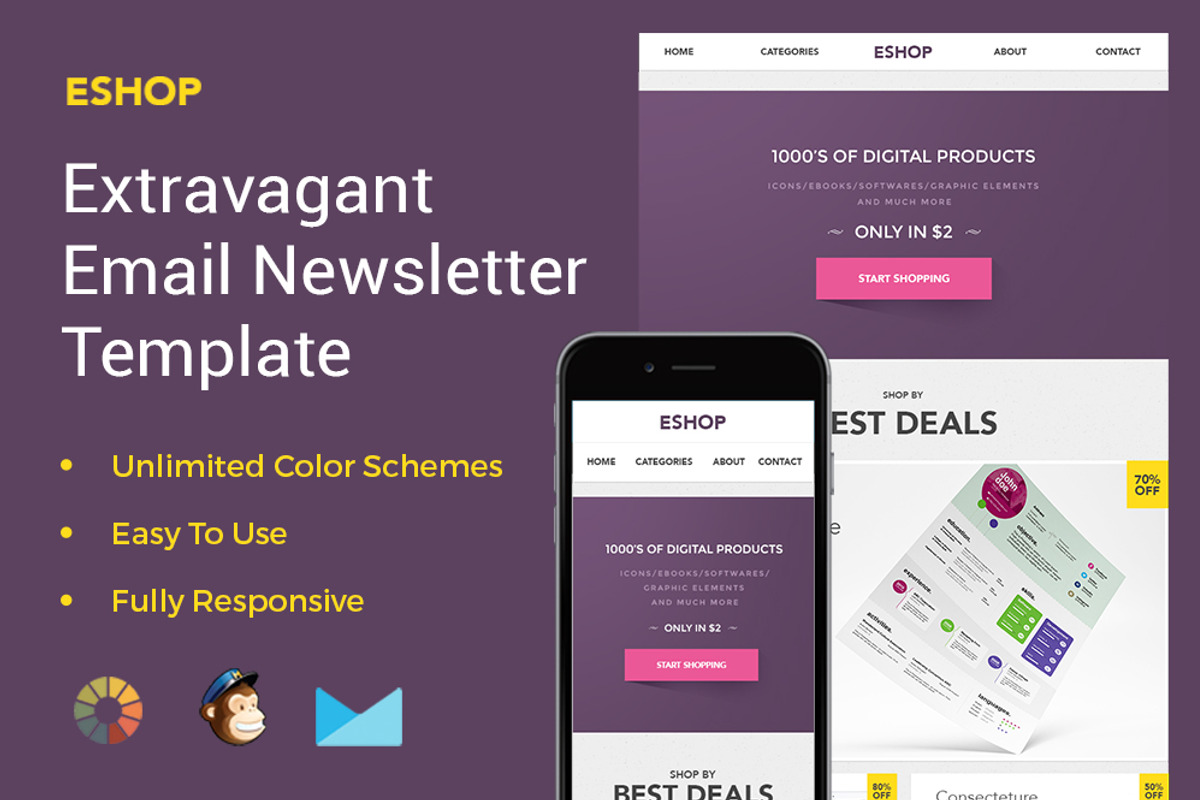 Eshop – Email Marketing Template, an Email Template by ZippyPixels