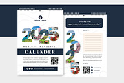 Wall Calendar Template V2, a Stationery Template by trabaskriya (Thumbnail 3 of 3)