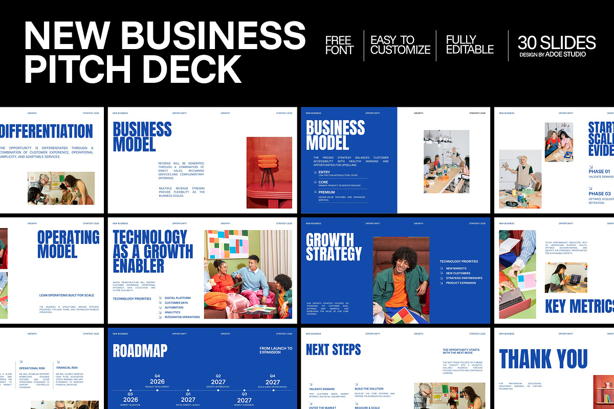 New Business PowerPoint, a Presentation Template by adoestudio (Photo 1 of 8)