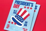 Blue Red President's Day Flyer Set, a Flyer Template by graphicook (Thumbnail 2 of 3)