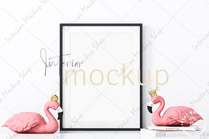 Minimalist Frame Mockup PSD JPG, a Poster Template by Mockup Shop