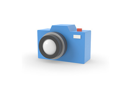 Camera simple design graphic cartoon, an Object 3D Model by CGTech