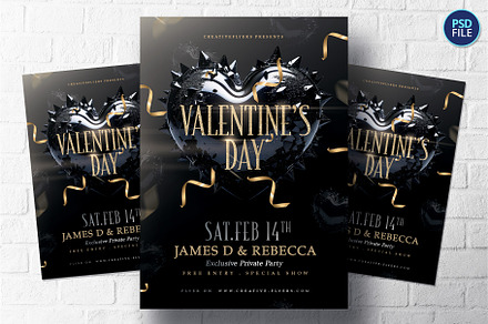 Valentine's Day Flyer Template