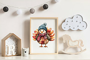Thanksgiving Turkey Clipart, an Illustration by CreationArt (Thumbnail 8 of 9)