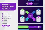 Arrows Infographic Template, a Templates & Theme by Bartama Graphic (Thumbnail 1 of 4)