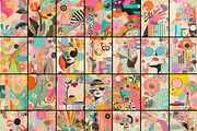 Retro Style Spring Digital Papers, a Decorative Illustration by Fusion Dream (Thumbnail 3 of 10)