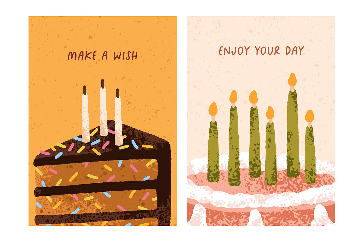 Happy Birthday greeting card designs, a Background Graphic by Good Studio (Photo 4 of 7)