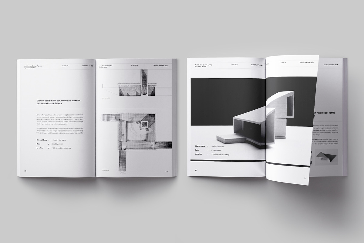 Architecture Portfolio Template, a Brochure Template by ElvinPrint (Photo 11 of 17)