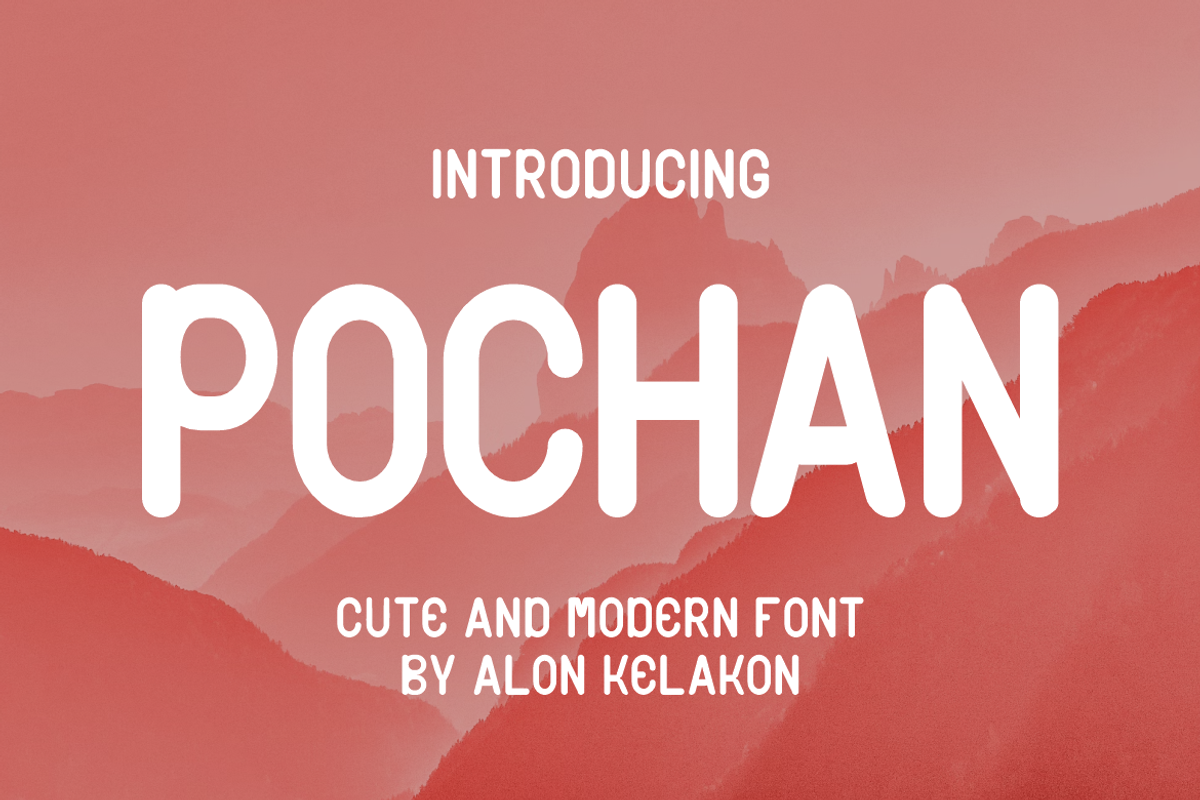 Pochan, a Sans Serif Font by alon kelakon (Photo 1 of 6)