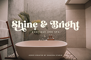 Pink Sunset - Retro Serif, a Serif Font by Shakira Studio (Thumbnail 5 of 10)