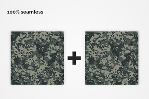 Flecktarn Camo Seamless Patterns