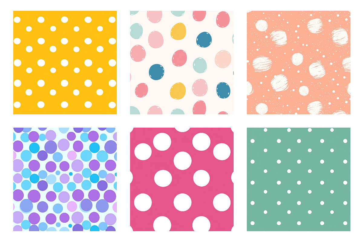 Easter Polka Dot Seamless Patterns, an Illustration by Dream Creation (Photo 6 of 7)