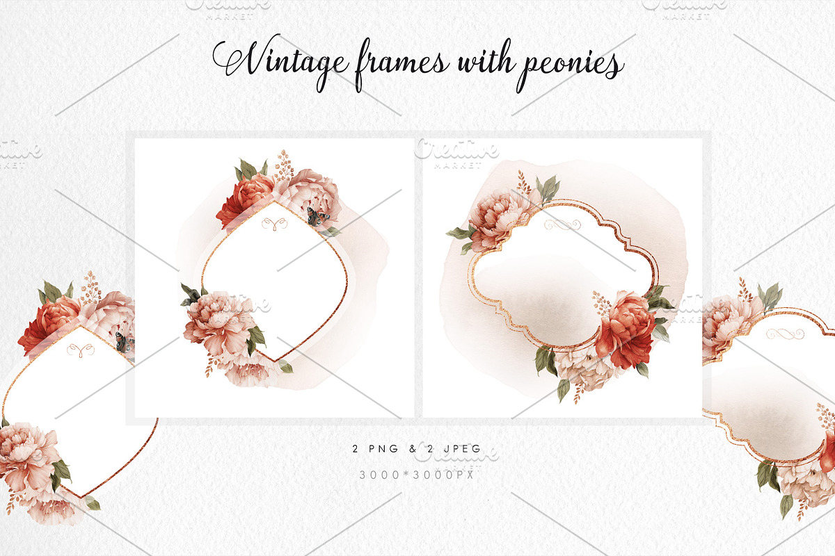 Watercolor Floral Bundle, a Texture Illustration by ollalya (Photo 55 of 112)