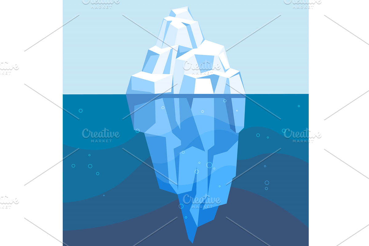 Glaciers. Glaciers, majestic rivers, an Object Illustration by robuart