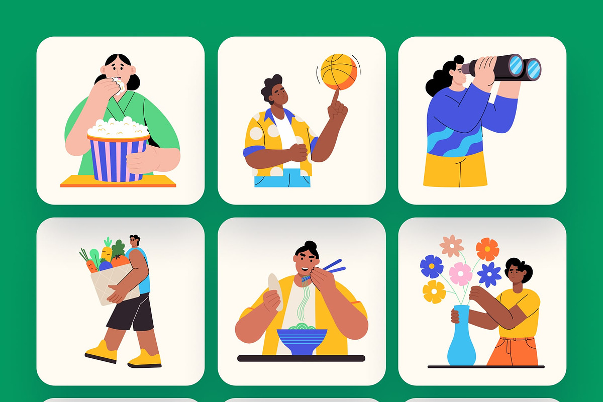 Leisure Illustration Art Set, a Sport Illustration by Creative Stall (Photo 8 of 9)