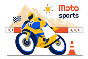 10 Motorcycle Racing Illustration, a Sport Illustration by denayunebgt (Thumbnail 4 of 4)