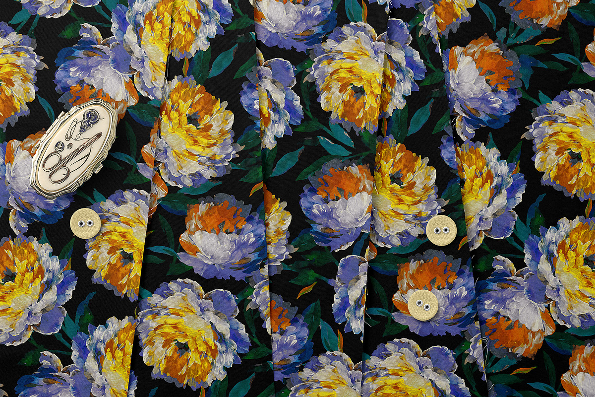 Watercolor Colorful Rose Pattern, a Pattern Graphic by StudioGlouna (Photo 3 of 5)